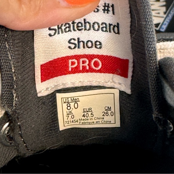 Vans Black Gray Checkered Classic Low Ultracush Mens 8 - Picture 12 of 12